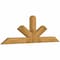 Ekena Millwork Saratoga Rough Sawn Timber Gable Bracket, Western Red Cedar, 84"W x 28"H x 4"D x 6"F, 8/12 Pitch GBW084X28X0406SAR00RWR - alternate 3